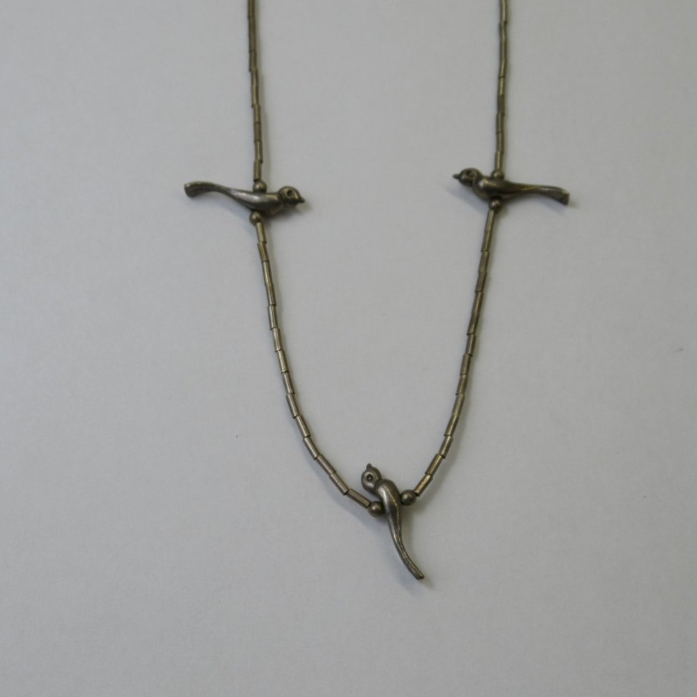Liquid Silver Fetish Bird chocker